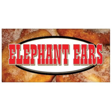 Signmission ELEPHANT EARS BANNER SIGN concessions signs ear crispy hot fresh snack snak B-Elephant Ears